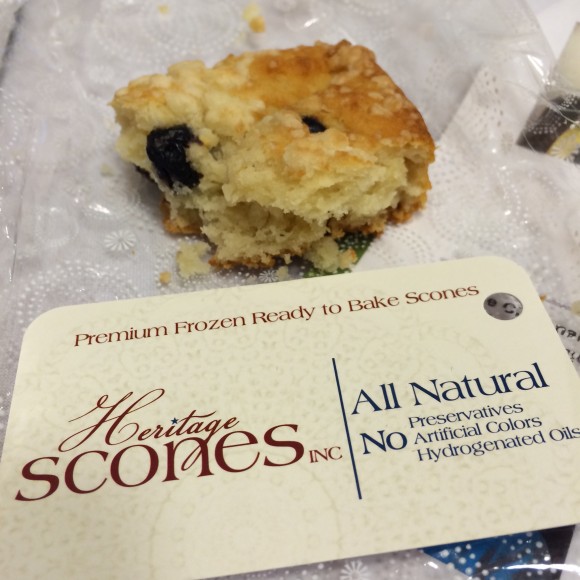 Danette from Heritage Scones in Idaho was a big winner with the Champions once they tasted her DELICIOUS blueberry scones!