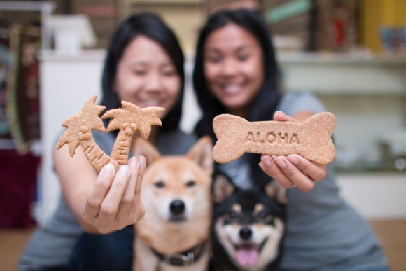 Palm Tree & Aloha bone biscuits